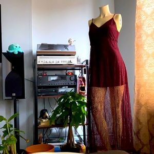 Plum Lacey Mini/Maxi Dress